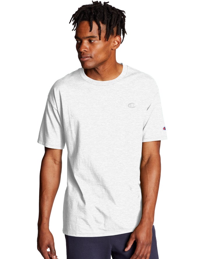 Champion Classic Jersey Grey T-Shirt Mens - South Africa WLTNQC685
